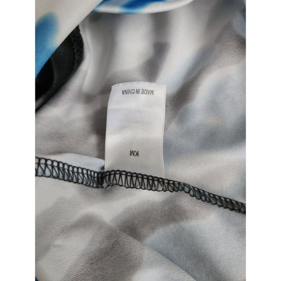 Badger Men's CALIFORNIA Tie Dri Performance Shirt Blue Black White Size Large - Picture 6 of 11